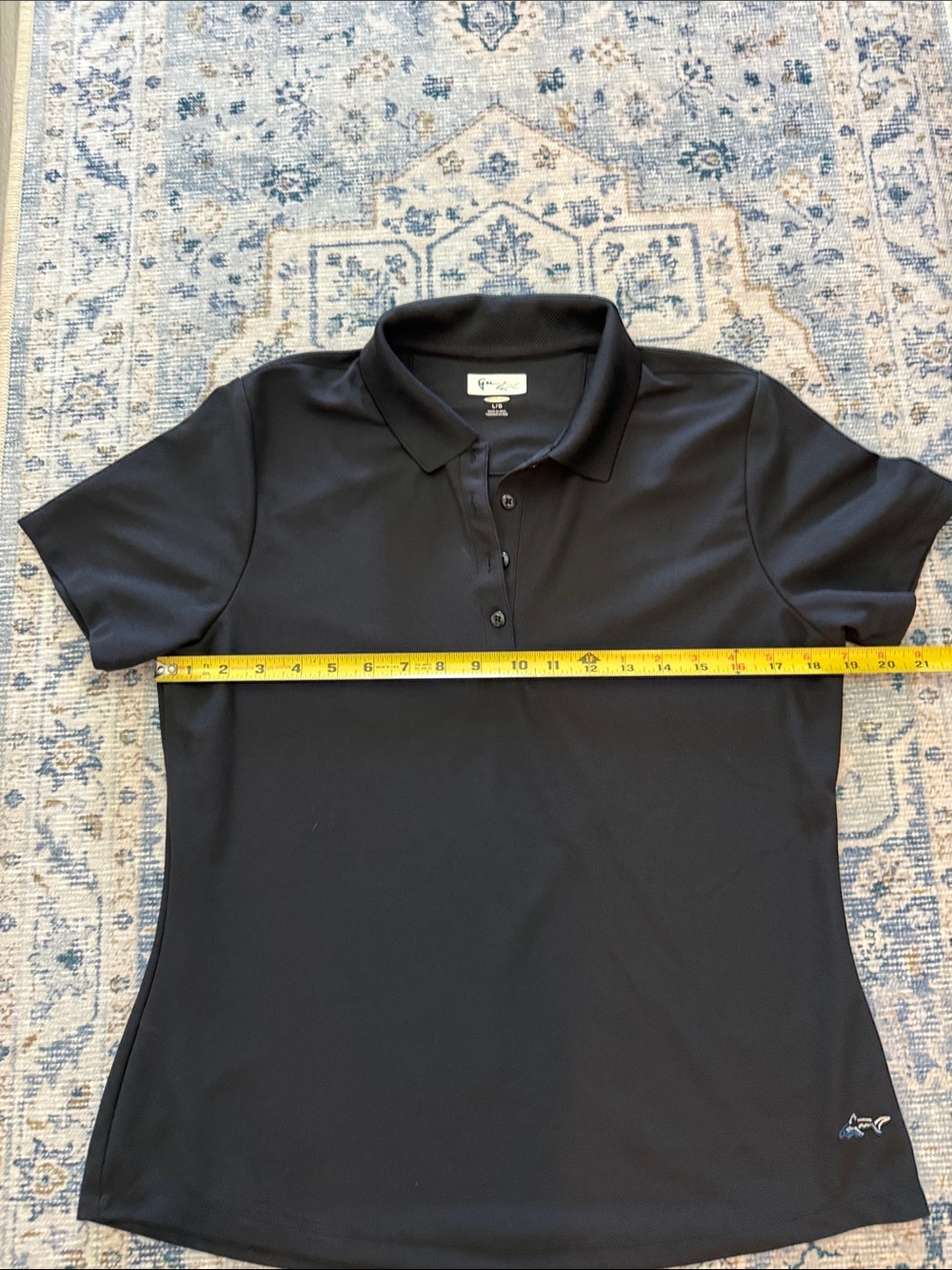 Greg Norman Collection Women's Black Short Sleeve Polo